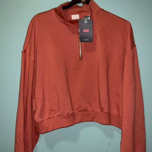 LEVIS WOMEN’S COSMO 1/4 ZIP SWEATSHIRT XL NWT - Picture 11 of 11